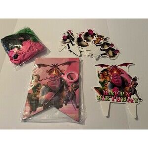 Shrek Kids Birthday Party Supplies Set Balloons Cake Toppers Banner Decorations